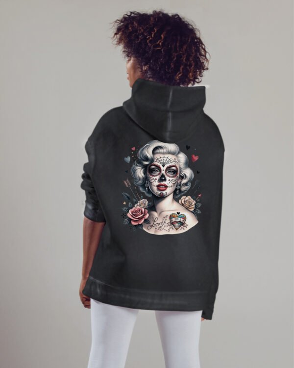 Bluza oversize z kapturem <br>Królowa Cieni – efekt sprania