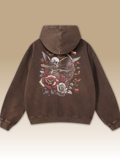 Bluza oversize z kapturem Anioł Śmierci