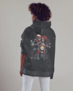 Bluza oversize z kapturem <br>Upiorni Jeźdźcy – efekt sprania