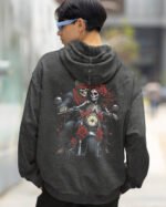 Bluza oversize z kapturem <br>Upiorni Jeźdźcy – efekt sprania