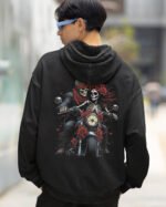 Bluza oversize z kapturem <br>Upiorni Jeźdźcy – efekt sprania