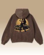 Bluza oversize z kapturem <br>Królowa Ulicy – efekt sprania