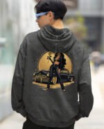 Bluza oversize z kapturem <br>Królowa Ulicy – efekt sprania