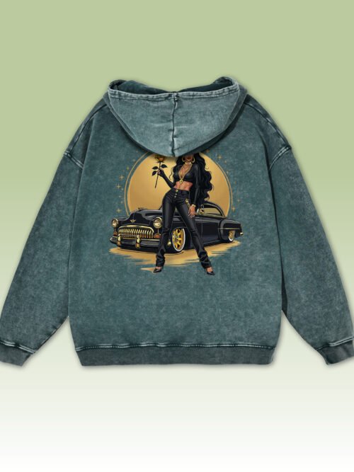 Bluza oversize z kapturem Królowa Ulicy