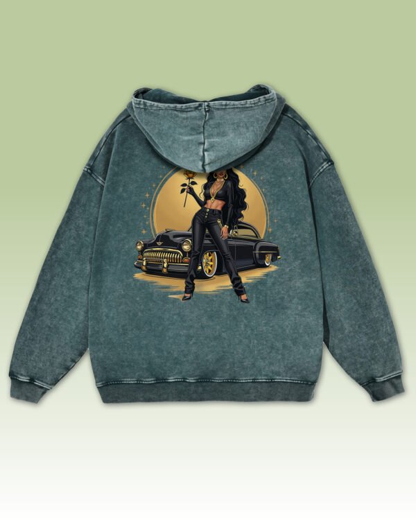 Bluza oversize z kapturem Królowa Ulicy