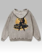 Bluza oversize z kapturem <br>Królowa Ulicy – efekt sprania