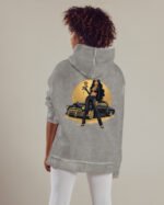 Bluza oversize z kapturem <br>Królowa Ulicy – efekt sprania
