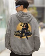 Bluza oversize z kapturem <br>Królowa Ulicy – efekt sprania