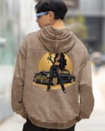 Bluza oversize z kapturem <br>Królowa Ulicy – efekt sprania