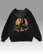 Bluza oversize z kapturem <br>Królowa Ulicy – efekt sprania