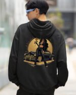 Bluza oversize z kapturem <br>Królowa Ulicy – efekt sprania