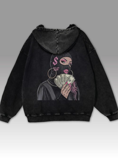 Bluza oversize z kapturem Królowa Kasy