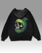 Bluza oversize z kapturem <br>Zatrute Jabłko – efekt sprania