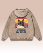 Bluza oversize z kapturem <br>Król Kanapy – efekt sprania