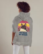 Bluza oversize z kapturem <br>Król Kanapy – efekt sprania