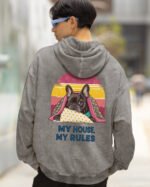 Bluza oversize z kapturem <br>Król Kanapy – efekt sprania