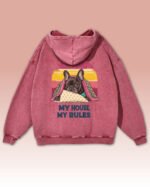 Bluza oversize z kapturem <br>Król Kanapy – efekt sprania
