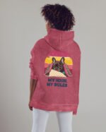 Bluza oversize z kapturem <br>Król Kanapy – efekt sprania