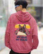 Bluza oversize z kapturem <br>Król Kanapy – efekt sprania
