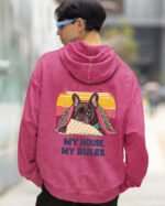 Bluza oversize z kapturem <br>Król Kanapy – efekt sprania