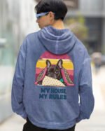 Bluza oversize z kapturem <br>Król Kanapy – efekt sprania