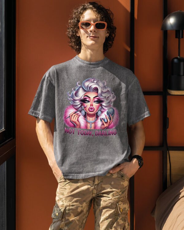 Koszulka oversize efekt sprania <br>Diva Queen
