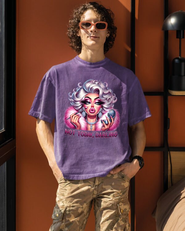 Koszulka oversize efekt sprania <br>Diva Queen