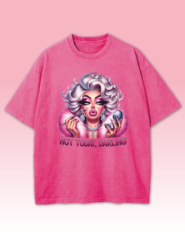 Koszulka oversize efekt sprania <br>Diva Queen
