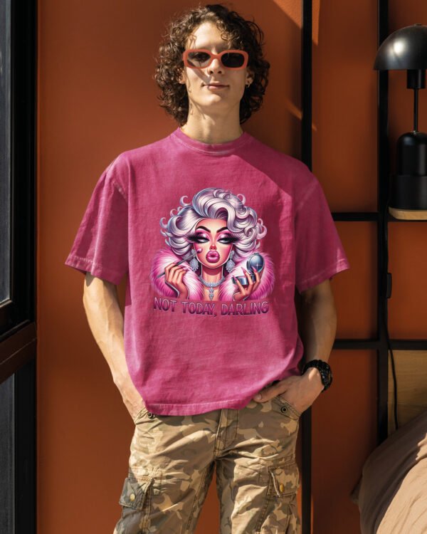 Koszulka oversize efekt sprania <br>Diva Queen