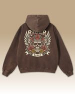 Bluza oversize z kapturem <br>Królowa Drogi – efekt sprania