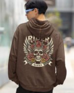 Bluza oversize z kapturem <br>Królowa Drogi – efekt sprania