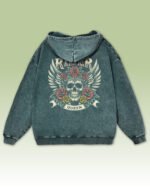 Bluza oversize z kapturem <br>Królowa Drogi – efekt sprania