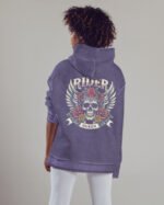Bluza oversize z kapturem <br>Królowa Drogi – efekt sprania