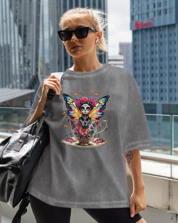 Koszulka oversize efekt sprania <br>Meksykańska Wróżka