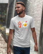 TL0922 UNI FRONT2 Koszulka na Walentynki <br>Pasujemy jak bekonik do jajeczka