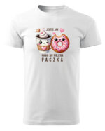 TL0923 UNI FRONT Koszulka na Walentynki Jesteś jak kawa do mojego pączka