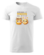 TL0925 UNI FRONT Koszulka na Walentynki Jestem ciacho, a Ty miodzik