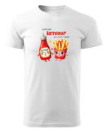 TL0926 UNI FRONT Koszulka na Walentynki Jesteś jak ketchup do moich frytek