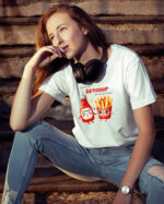 TL0926 UNI FRONT3 Koszulka na Walentynki <br>Jesteś jak ketchup do moich frytek