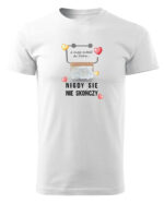 TL0927 UNI FRONT Koszulka na Walentynki Moja miłość nigdy się nie skończy