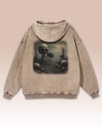 Bluza oversize z kapturem <br> Postapokaliptyczny Krajobraz <br>Inspiracja Beksińskim - M. Byai