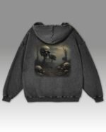 Bluza oversize z kapturem <br> Postapokaliptyczny Krajobraz <br>Inspiracja Beksińskim - M. Byai
