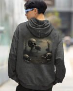 Bluza oversize z kapturem <br> Postapokaliptyczny Krajobraz <br>Inspiracja Beksińskim - M. Byai