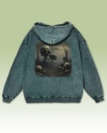 Bluza oversize z kapturem <br> Postapokaliptyczny Krajobraz <br>Inspiracja Beksińskim - M. Byai
