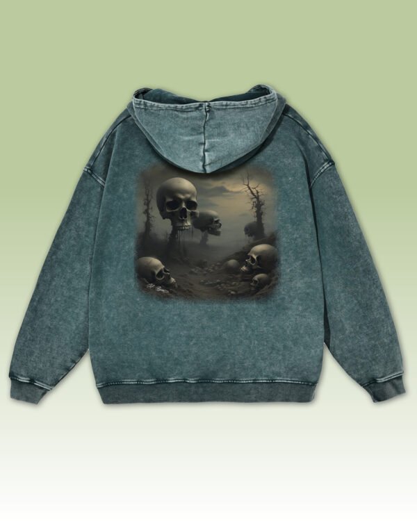 Bluza oversize z kapturem <br> Postapokaliptyczny Krajobraz <br>Inspiracja Beksińskim - M. Byai
