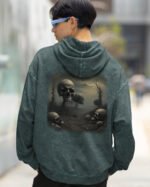 Bluza oversize z kapturem <br> Postapokaliptyczny Krajobraz <br>Inspiracja Beksińskim - M. Byai