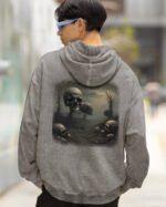 Bluza oversize z kapturem <br> Postapokaliptyczny Krajobraz <br>Inspiracja Beksińskim - M. Byai