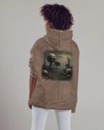 Bluza oversize z kapturem <br> Postapokaliptyczny Krajobraz <br>Inspiracja Beksińskim - M. Byai