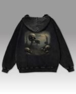 Bluza oversize z kapturem Postapokaliptyczny Krajobraz