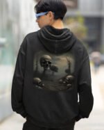 Bluza oversize z kapturem <br> Postapokaliptyczny Krajobraz <br>Inspiracja Beksińskim - M. Byai